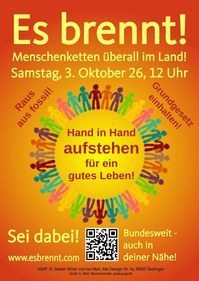 Flyer Es brennt